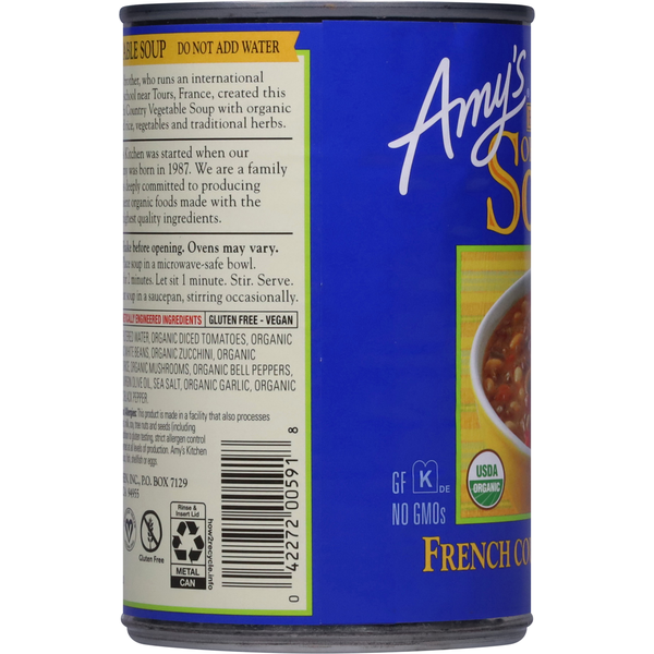 Amy's Kitchen Organic Hearty French Country Vegetable Soups
