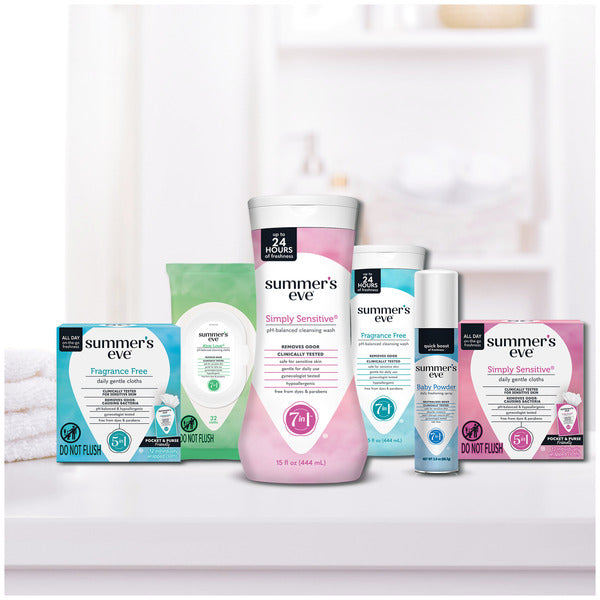 Summer's Eve Feminine Cleansing Wipes, Simply Sensitive