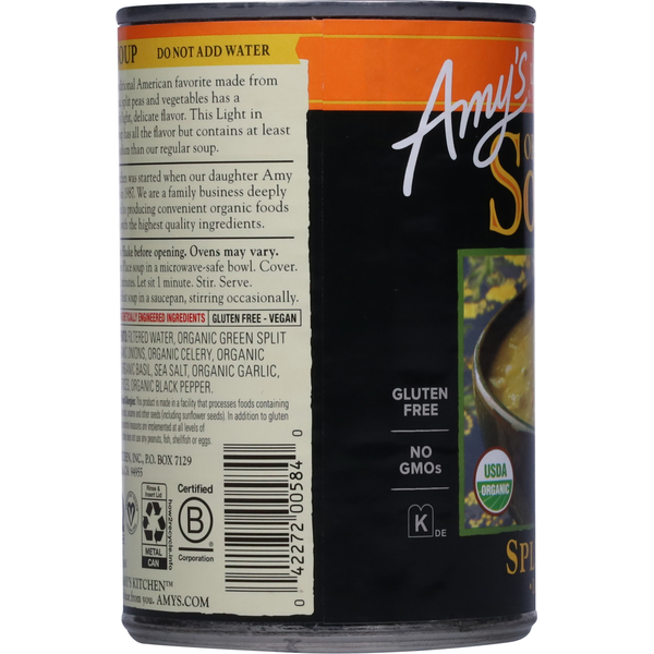 Amy's Kitchen Organic Low Fat Split Pea Soups