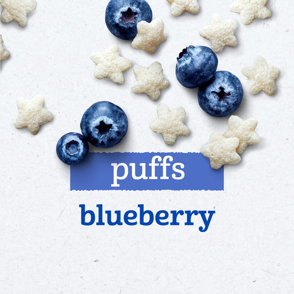 Gerber Stage 3 Baby Snacks Blueberry Puffs Puffed Grain Snack Baby Led Feeding