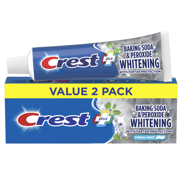 Crest Cavity & Tartar Protection Toothpaste, Whitening Baking Soda & Peroxide