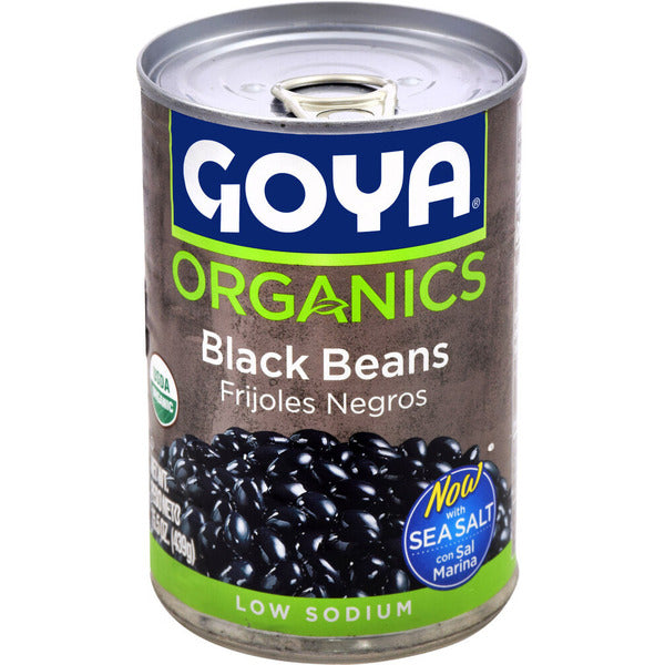 Goya Organic Black Beans, Low Sodium