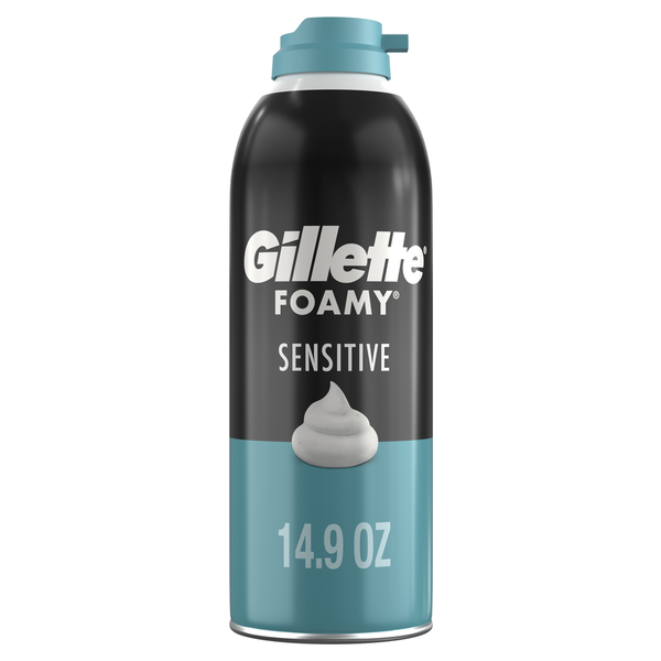 Gillette Foamy Sensitive Shave Foam For Men, Sensitive Skin