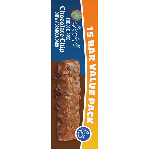 Sunbelt Bakery Fudge Dipped Chewy Chocolate Chip Granola Bars Value Pack