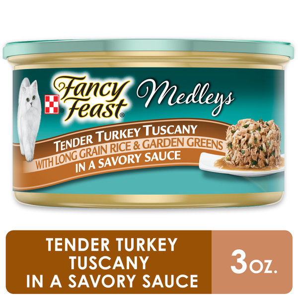 Purina Fancy Feast Wet Cat Food, Medleys Tender Turkey Tuscany With Long Grain Rice & Garden Greens