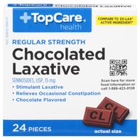 TopCare Chocolated Laxative, Regular Strength, 15 ...
️