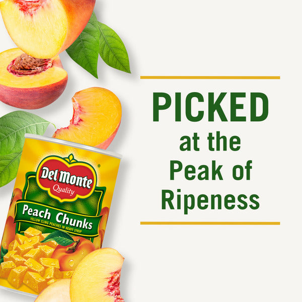 Del Monte Yellow Cling Peach Chunks in Heavy Syrup