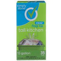 Simply Done Flap Tie Tall Kitchen Bags, Clear️