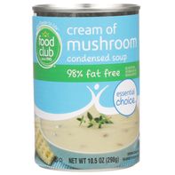 Food Club Cream Of Mushroom 98% Fat Free Condensed...
️