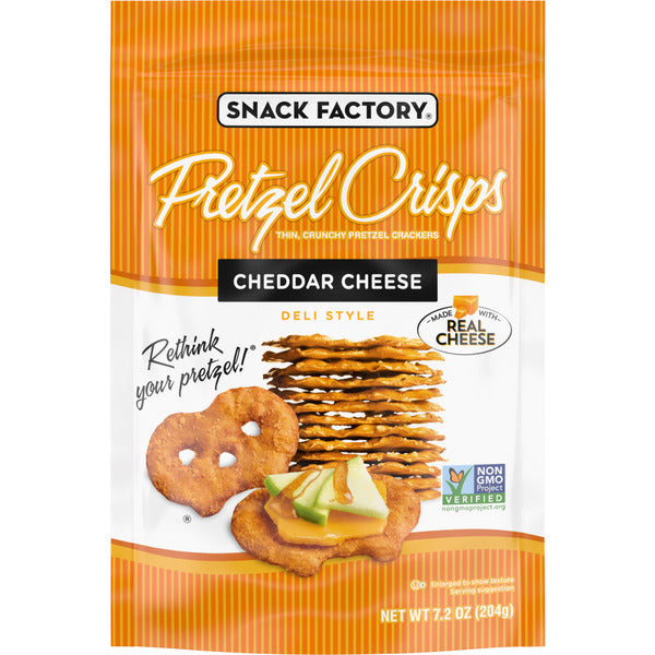Snack Factory  Cheddar Cheese Pretzel Crisps