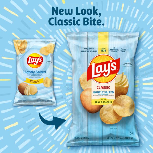 Lay's Classic Potato Chips, Lightly Salted