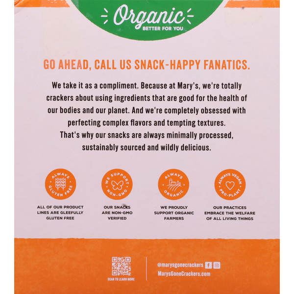 Mary's Gone Crackers Organic Super Seed Everything Crackers
