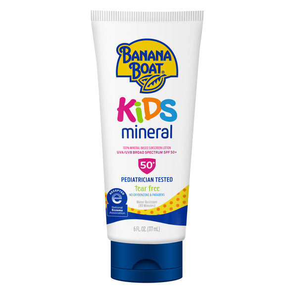 Banana Boat Simply Protect Mineral-Based Sunscreen Lotion for Kids Tear Free Fewer Ingredients