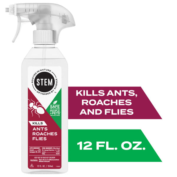 Stem Kills Ants, Roaches and Flies Bug Spray, plant-based active ingredient