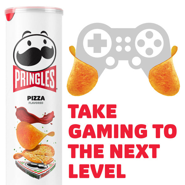 Pringles Pizza Potato Crisps Chips, Lunch Snacks, 5.5 oz