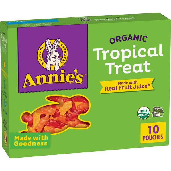 Annie's Organic Tropical Treat Bunny Fruit Flavored Snacks