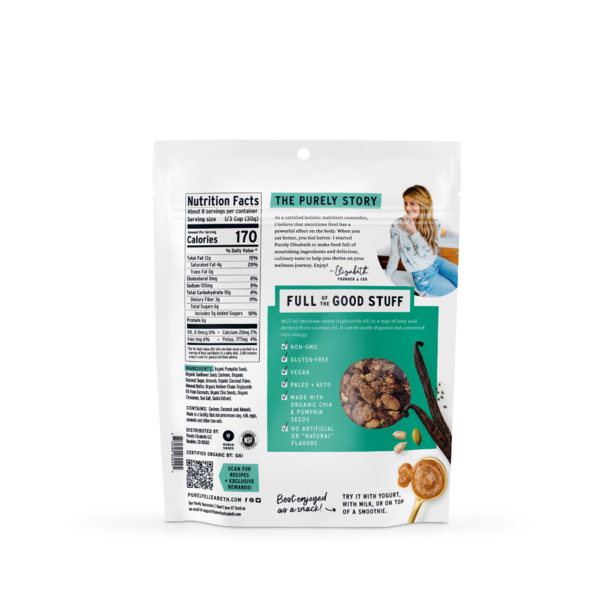 Purely Elizabeth Vanilla Almond Butter, Grain-Free Keto Granola, with MCT Oil