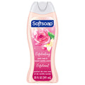Softsoap Exfoliating Body Wash Gel, Rose & Sweet Vanilla, Lustrous Glow