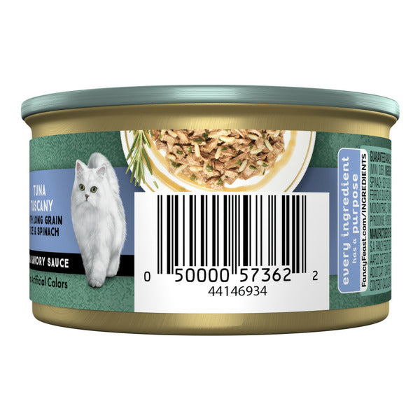 Purina Fancy Feast Wet Cat Food, Medleys Tuna Tuscany With Long Grain Rice & Greens in Savory Sauce