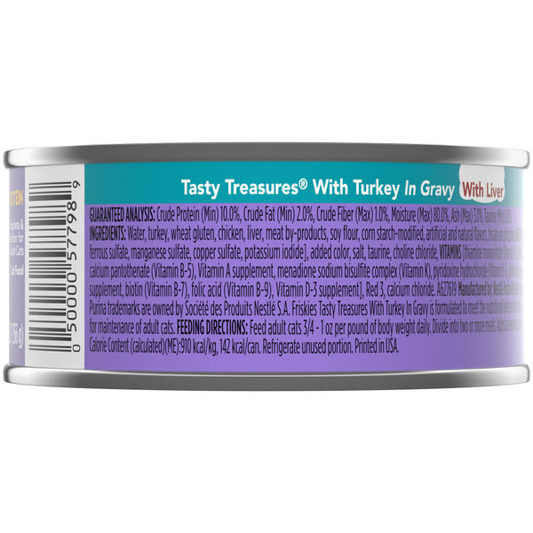 Purina Friskies Gravy Wet Cat Food, Tasty Treasures With Turkey & Liver