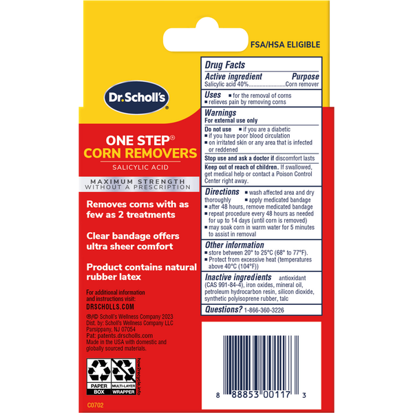 Dr. Scholl's Corn Removers, Maximum Strength