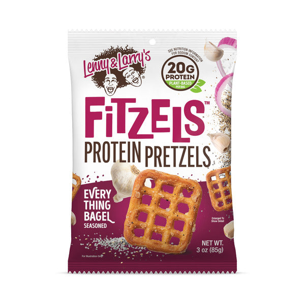 Lenny & Larry Fitzels Protein Pretzels, Everything Bagel Seasoned