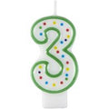 Wilton Green Number 3 Birthday Candle️