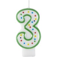 Wilton Green Number 3 Birthday Candle️