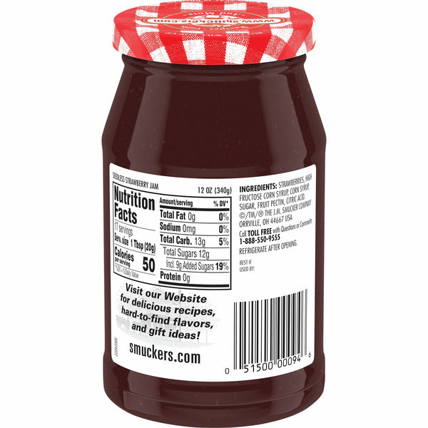 Smucker's Jam, Strawberry, Seedless