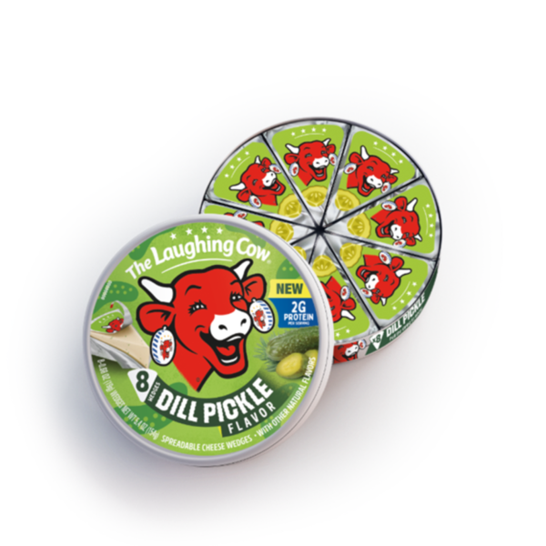 The Laughing Cow Creamy Dill Pickle Flavor Spreadable Cheese Wedges
