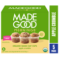 MadeGood Mornings Organic Baked Oat Cups Apple Crumble