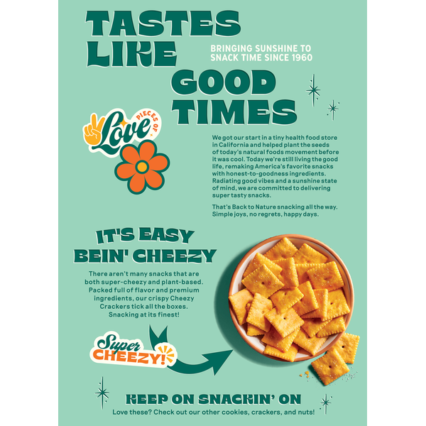 Back to Nature Cheezy Crackers
