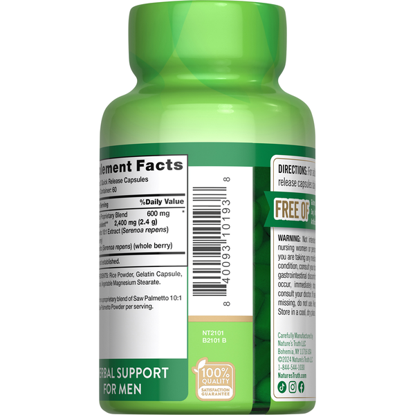 Nature's Truth Saw Palmetto Capsules
