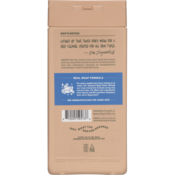 Dr. Squatch Men's Natural Fresh Falls Body Wash