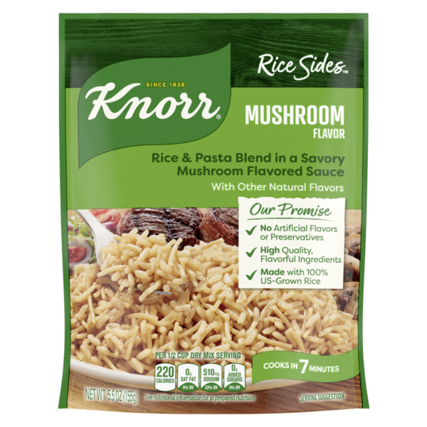 Knorr Rice Sides Mushroom Long Grain Rice And Vermicelli Pasta Blend
