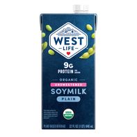 West Life Organic Unsweetened Soymilk Plain, 9g of...
️