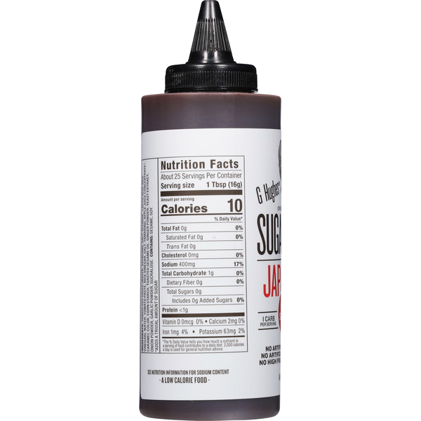 G Hughes BBQ Sauce, Sugar Free, Japanese