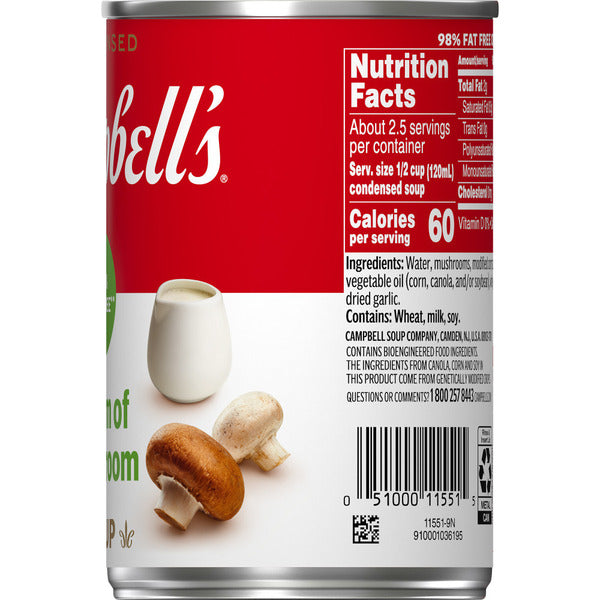 Campbell's 98% Fat Free Cream of Mushroom Soup
