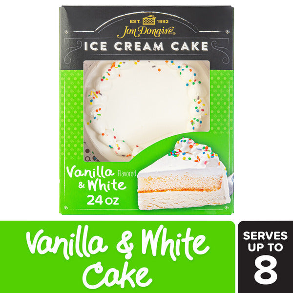 JON DONAIRE Decorated Vanilla Ice Cream Cake, Serves 8