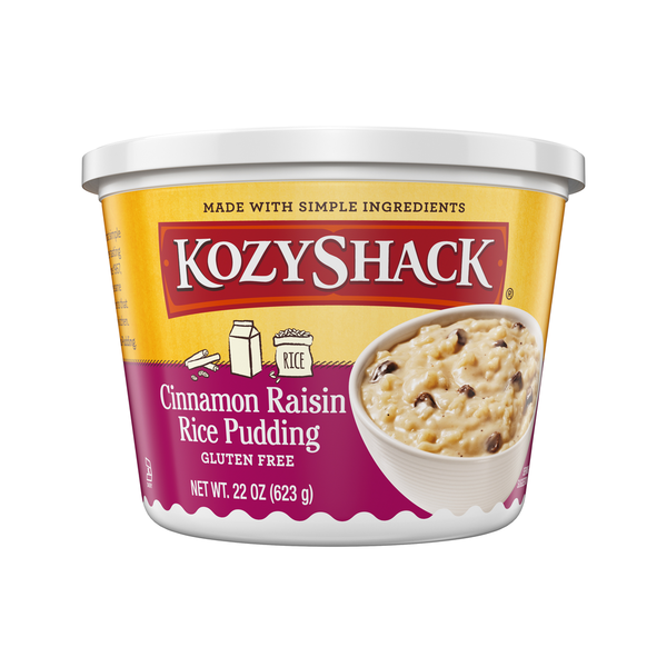 Kozy Shack Cinnamon Raisin Rice Pudding, Gluten Free Dessert