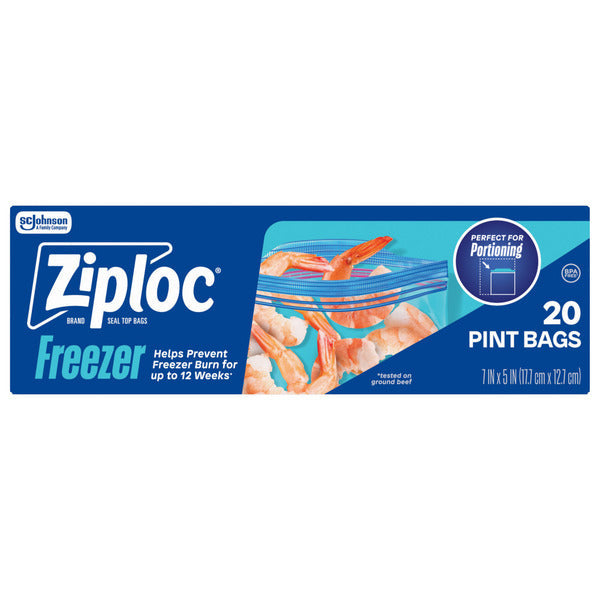 Ziploc Freezer Bags with Grip 'n Seal Technology