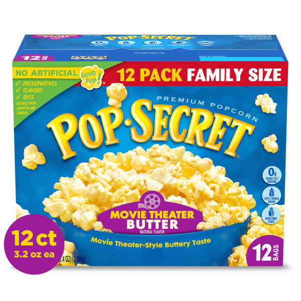 Pop Secret Movie Theater Butter Microwave Popcorn