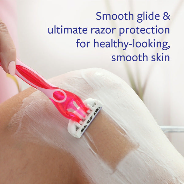 Skintimate Skin Therapy Raspberry Rain Shave Gel for Women, Moisturizing Shaving Cream