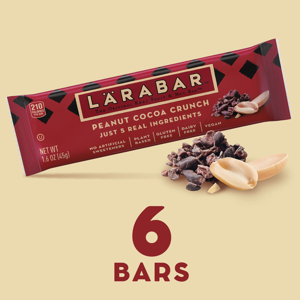 LÄRABAR Peanut Cocoa Crunch Bars Vegan and Gluten Free Snacks