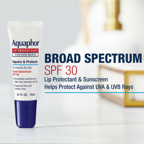 Aquaphor Broad Spectrum Lip Protectant + Sunscreen