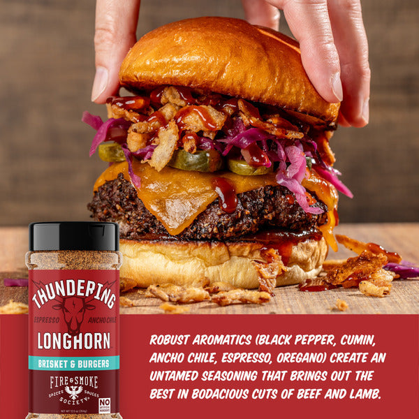 Fire & Smoke Society Thundering Longhorn Steak Seasoning, BBQ Rub