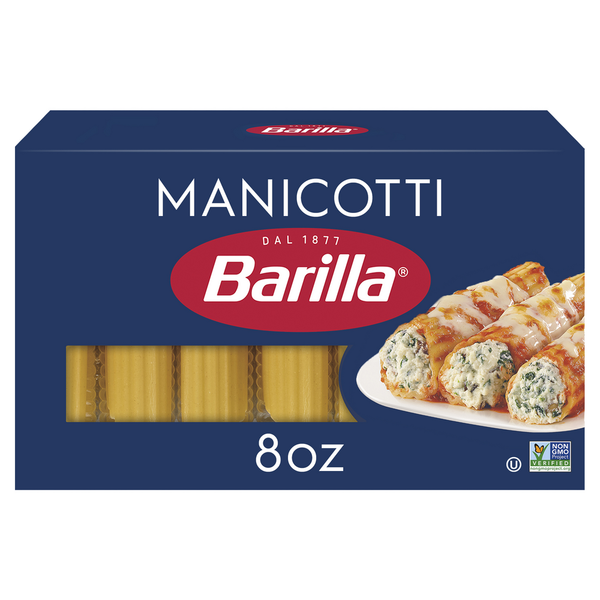 Barilla Manicotti - Non-GMO Pasta Made with Durum Wheat Semolina & Kosher Certified