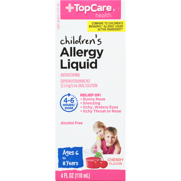 TopCare Allergy Liquid, Cherry Flavor, Children's