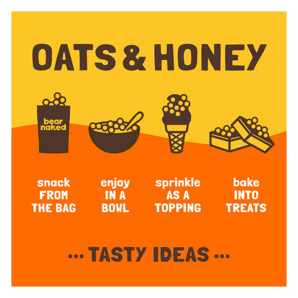 Bear Naked Granola Cereal, Whole Grain Granola, Breakfast Snacks, Oats and Honey,  Bag (1 Bag)