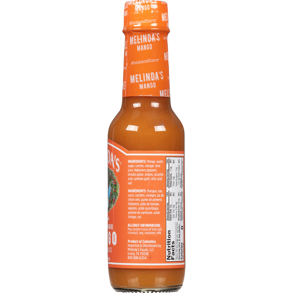 Melinda's Pepper Sauce, Original Habanero, Mango